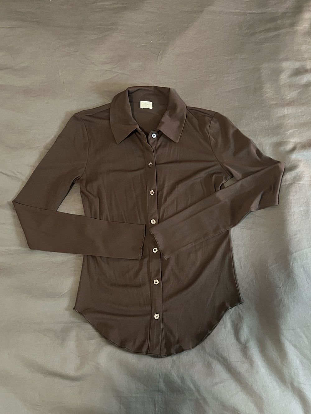 Wilfred Pose Sheer Long sleeve Button Up Shirt